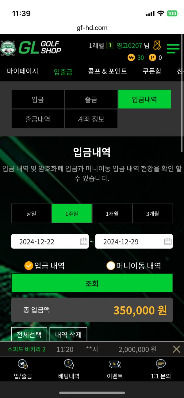 12월16일 골프샵 탈취 해킹사건