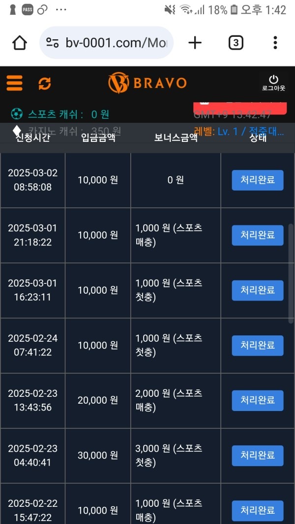 브라보 이용후기