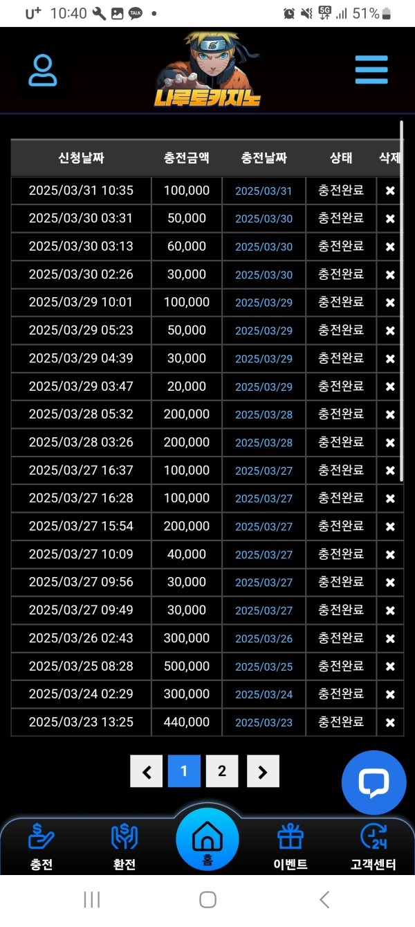 나루토카지노후기입니다