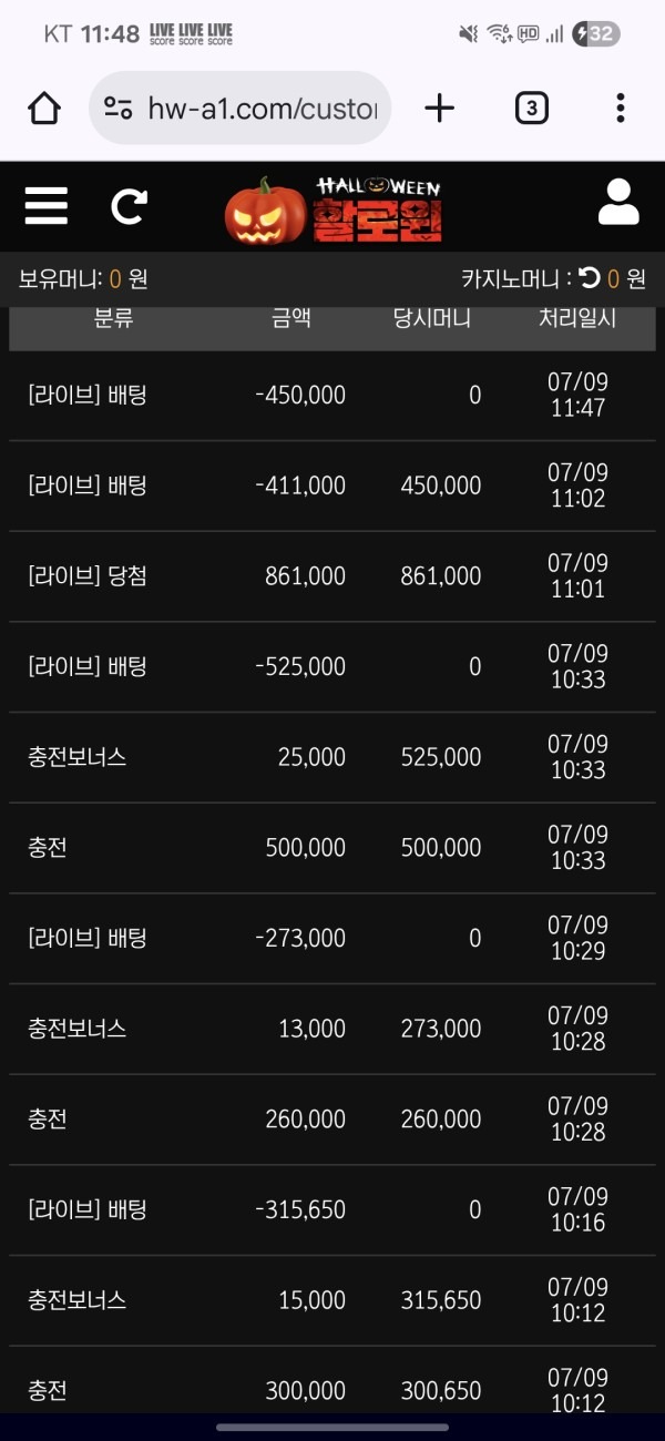 할로윈느낌있네요