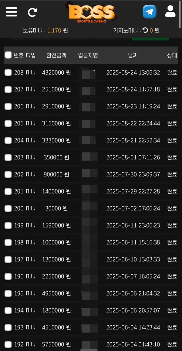 그냥 보스 쓰세요 환전할 때 금액 커져서 걱정하지말고