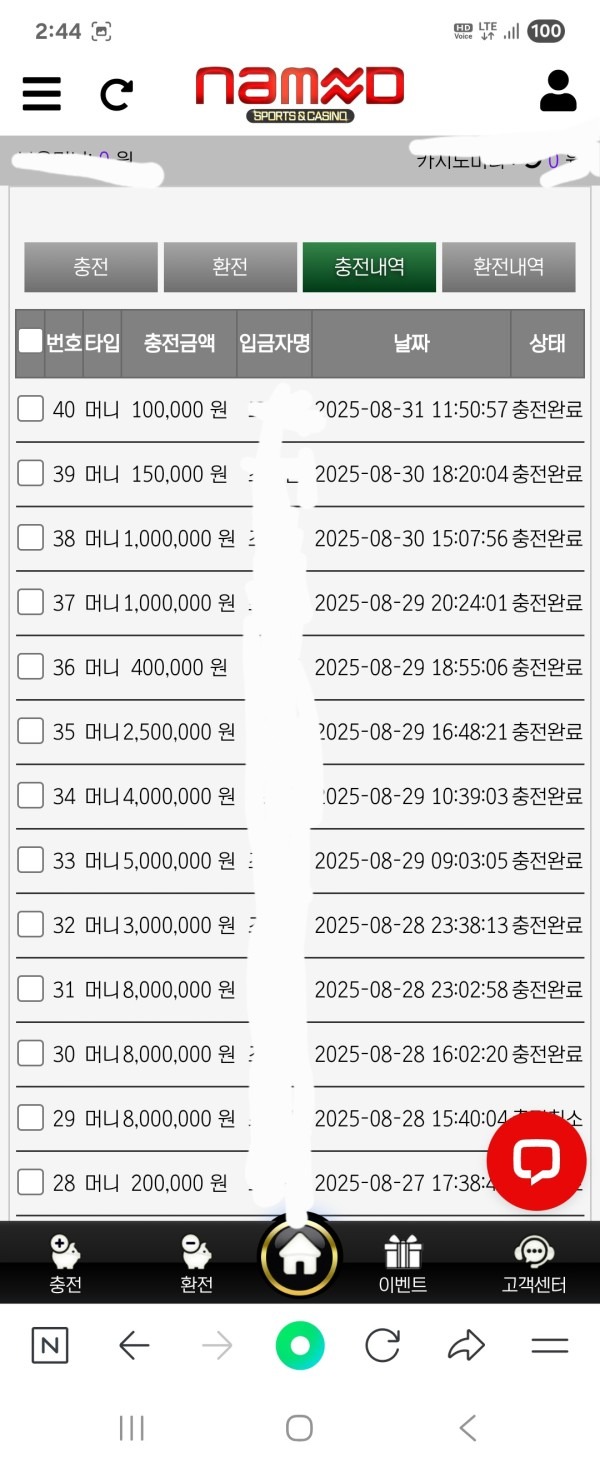 네임드 아주 좋습니다