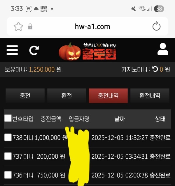 할로윈 사이트 후기