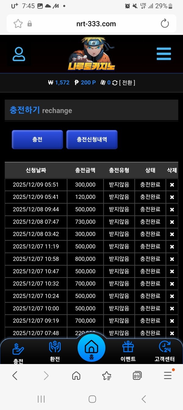 나루토카지녀후기입니다