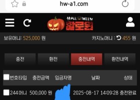 할로윈 사이트 후기