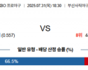 7월 31일 KBO 롯데 vs NC