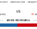 7월 23일 KBO 두산 vs 한화