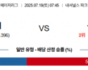 7월 19일 MLB 워싱내셔 vs 샌디파드