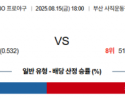 8월 15일 KBO 롯데 vs 삼성