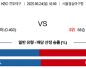 8월 24일 KBO 두산 vs KT