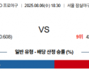 8월 6일 KBO LG vs 두산
