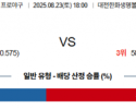 8월23일 KBO 한화 vs SSG