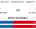8월 28일 KBO 두산 vs 삼성