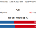 8월 30일 KBO KT vs KIA