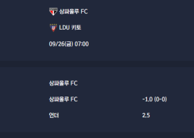 2025-09-26 [CONMEBOL Copa Libertadores] 상파울루 FC VS LDU 키토 분석