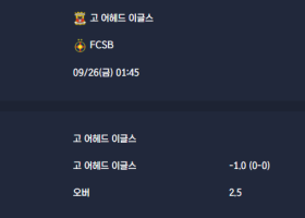 2025-09-26 [UEFA Europa League] 고 어헤드 이글스 VS FCSB 분석