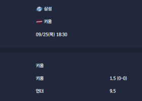 2025-09-25 [KBO] 삼성 VS 키움 분석