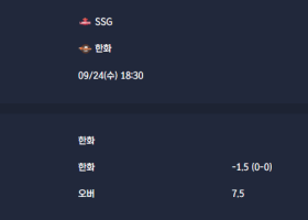 2025-09-24 [KBO] SSG VS 한화 분석