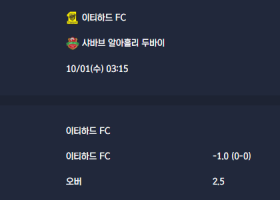 2025-10-01 [AFC Champions League Elite] 이티하드 FC VS 샤바브 알아흘리 두바이 분석