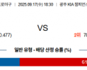 9월 17일 KBO KIA vs 한화