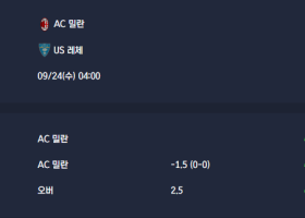 2025-09-24 [Coppa Italia] AC 밀란 VS US 레체 분석