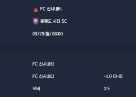 2025-09-29 [Major League Soccer] FC 신시내티 VS 올랜도 시티 SC 분석