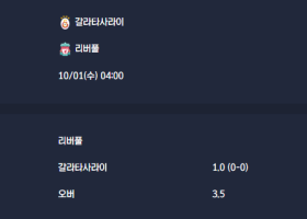 2025-10-01 [UEFA Champions League] 갈라타사라이 VS 리버풀 분석