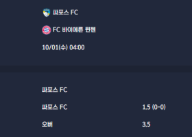 2025-10-01 [UEFA Champions League] 파포스 FC VS FC 바이에른 뮌헨 분석