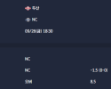 2025-09-26 [KBO] 두산 VS NC 분석