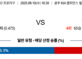 9월 10일 KBO KIA vs 삼성