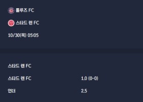 2025-10-30 [Ligue 1] 톨루즈 FC VS 스타드 렌 FC 분석