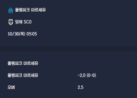 2025-10-30 [Ligue 1] 올랭피크 마르세유 VS 앙제 SCO 분석
