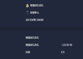 2025-10-23 [UEFA Champions League] 레알마드리드 VS 유벤투스 분석