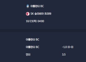 2025-10-23 [UEFA Champions League] 아틀란타 BC VS SK 슬라비아 프라하 분석