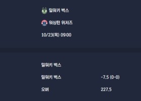 2025-10-23 [NBA] 밀워키 벅스 VS 워싱턴 위저즈 분석