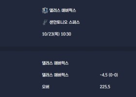 2025-10-23 [NBA] 댈러스 매버릭스 VS 샌안토니오 스퍼스 분석