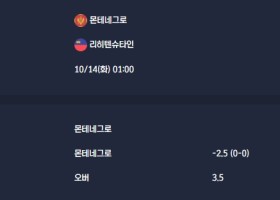 2025-10-14 [Friendlies National Teams] 몬테네그로 VS 리히텐슈타인 분석