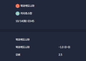 2025-10-14 [World Cup 2026 Qualification Europe] 북마케도니아 VS 카자흐스탄 분석