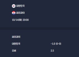 2025-10-14 [Friendlies National Teams] 대한민국 VS 파라과이 분석