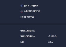 2025-10-23 [NBA] 멤피스 그리즐리스 VS 뉴올리언즈 펠리컨즈 분석