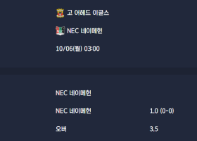 2025-10-06 [Eredivisie] 고 어헤드 이글스 VS NEC 네이메헌 분석