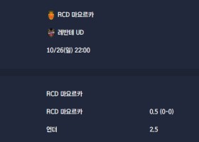 2025-10-26 [LaLiga] RCD 마요르카 VS 레반테 UD 분석