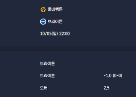 2025-10-05 [Premier League] 울버햄튼 VS 브라이튼 분석