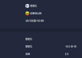 2025-10-10 [World Cup 2026 Qualification Europe] 핀란드 VS 리투아니아 분석