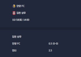 2025-10-18 [K League Classic] 안양 FC VS 김천 상무 분석