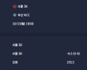 2025-10-13 [Korean Basketball League] 서울 SK VS 부산 KCC 분석