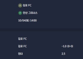 2025-10-04 [K2 League] 김포 FC VS 안산 그리너스 분석