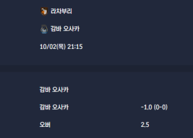 2025-10-02 [AFC Champions League Two] 라차부리 VS 감바 오사카 분석