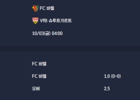 2025-10-03 [UEFA Europa League] FC 바젤 VS VfB 슈투트가르트 분석
