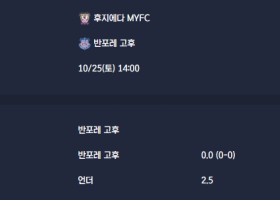 2025-10-25 [J-League Division 2] 후지에다 MYFC VS 반포레 고후 분석